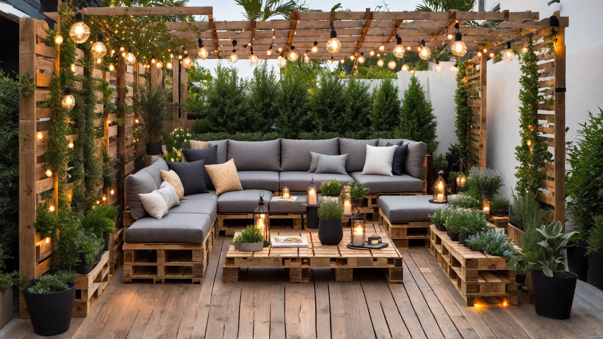 Pallet Divider for Cozy Outdoor Sections