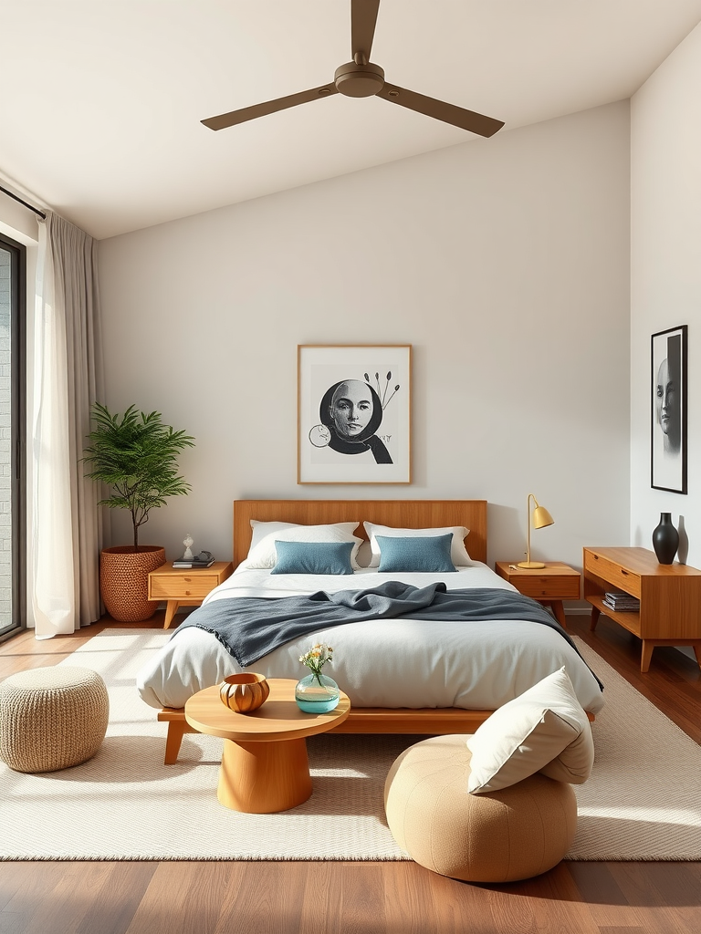 Minimalistic Mid-Century Modern Bedroom Designs