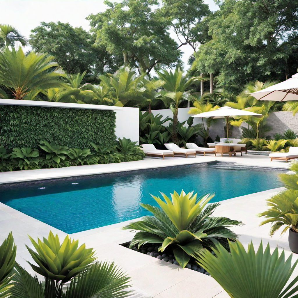 Refreshing Retreat: Landscape Ideas Pool Area