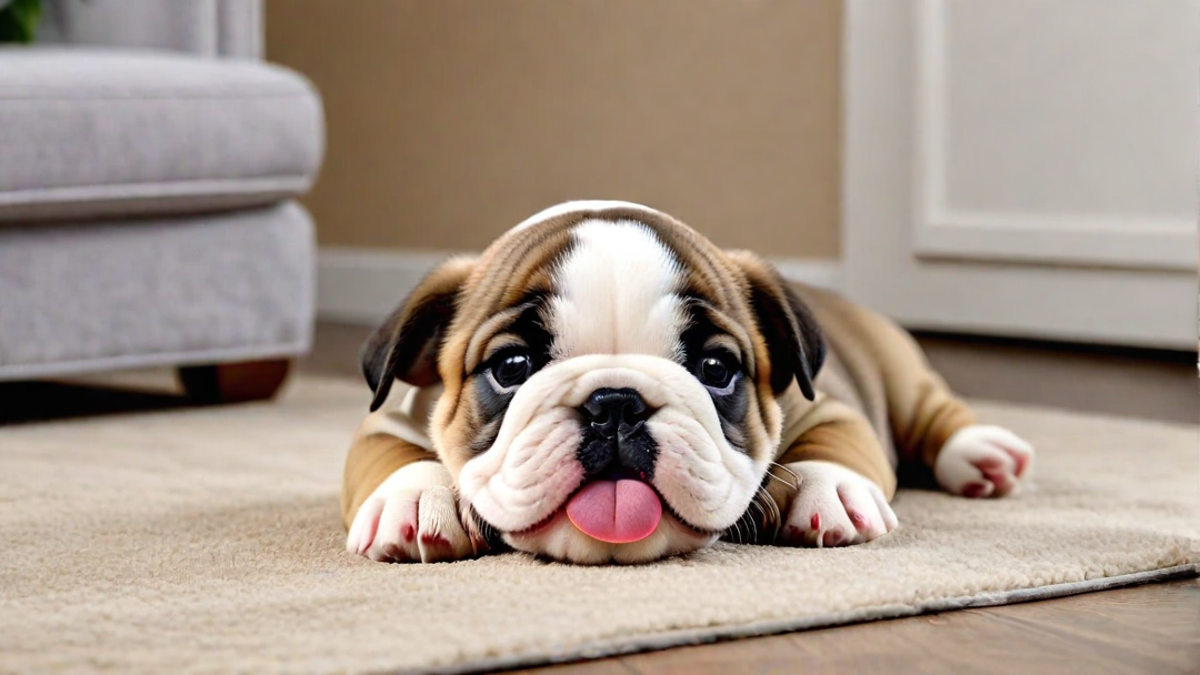 The Cutest Bulldog Puppy Yawns