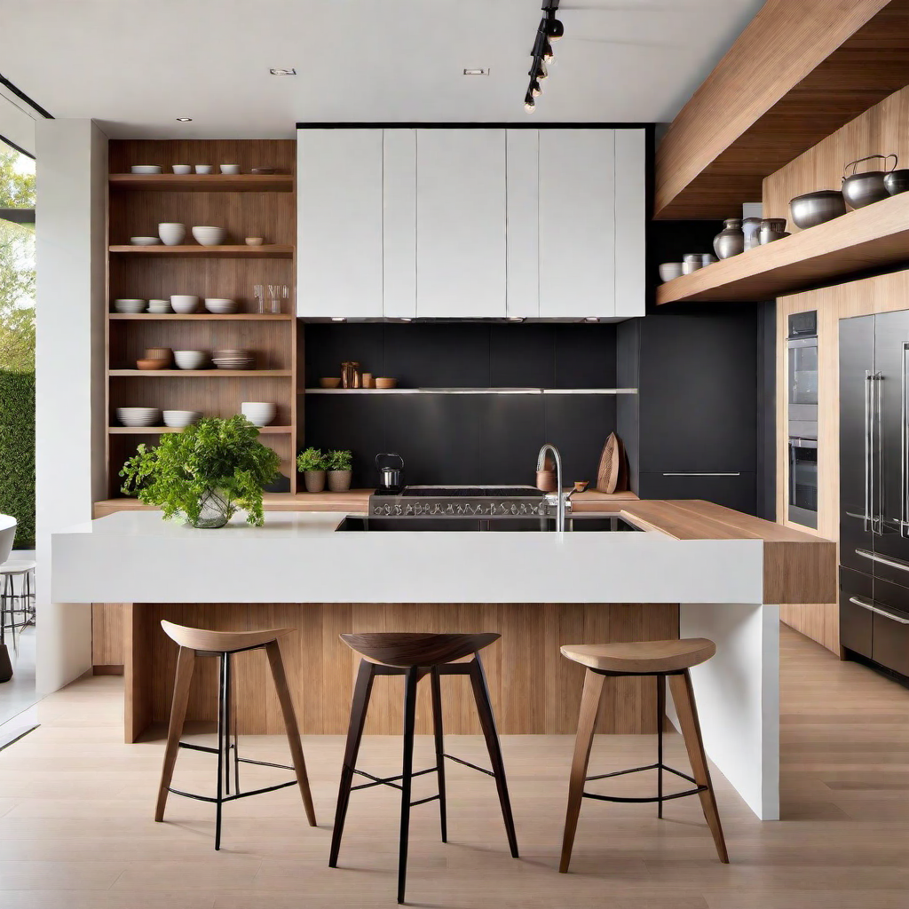 Natural Elements: Adding Wood Accents to a Minimalist Kitchen