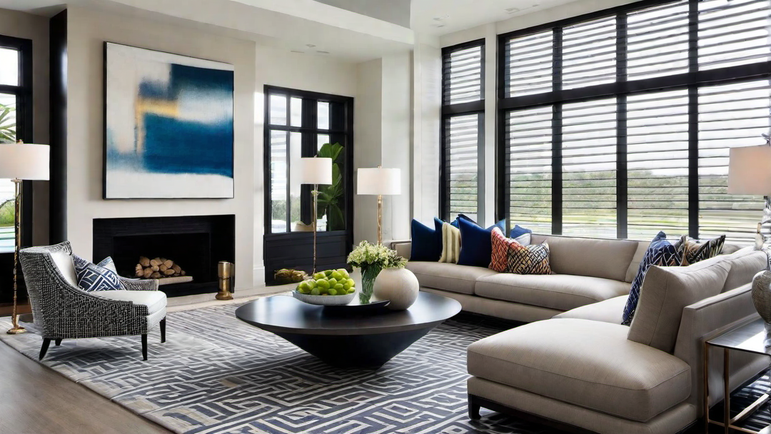 Pattern Play: Using Geometric Patterns in Contemporary Great Rooms