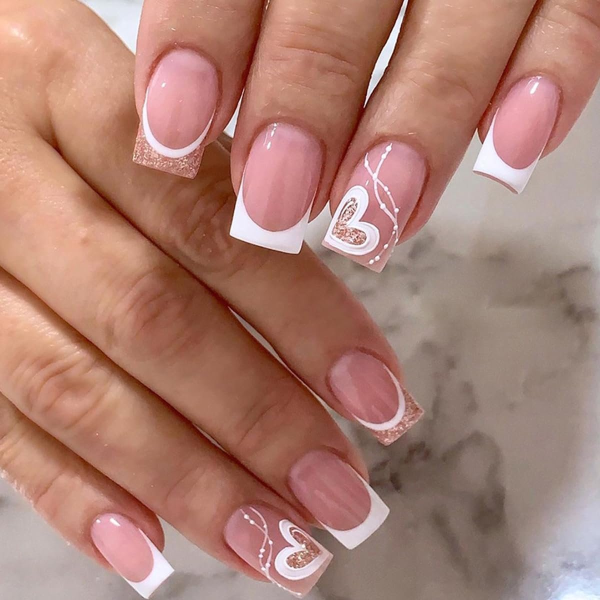 Valentine's Day Acrylic Nails