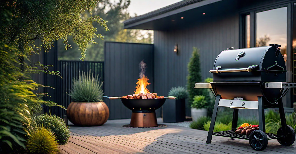 12. Creative Upcycling: Repurposed DIY BBQ Grill Pit