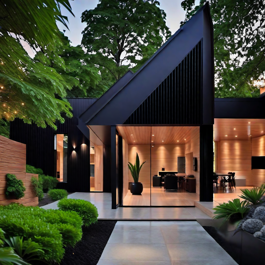 Bold Contrasts: Incorporating Black and Cedar into Home Exteriors