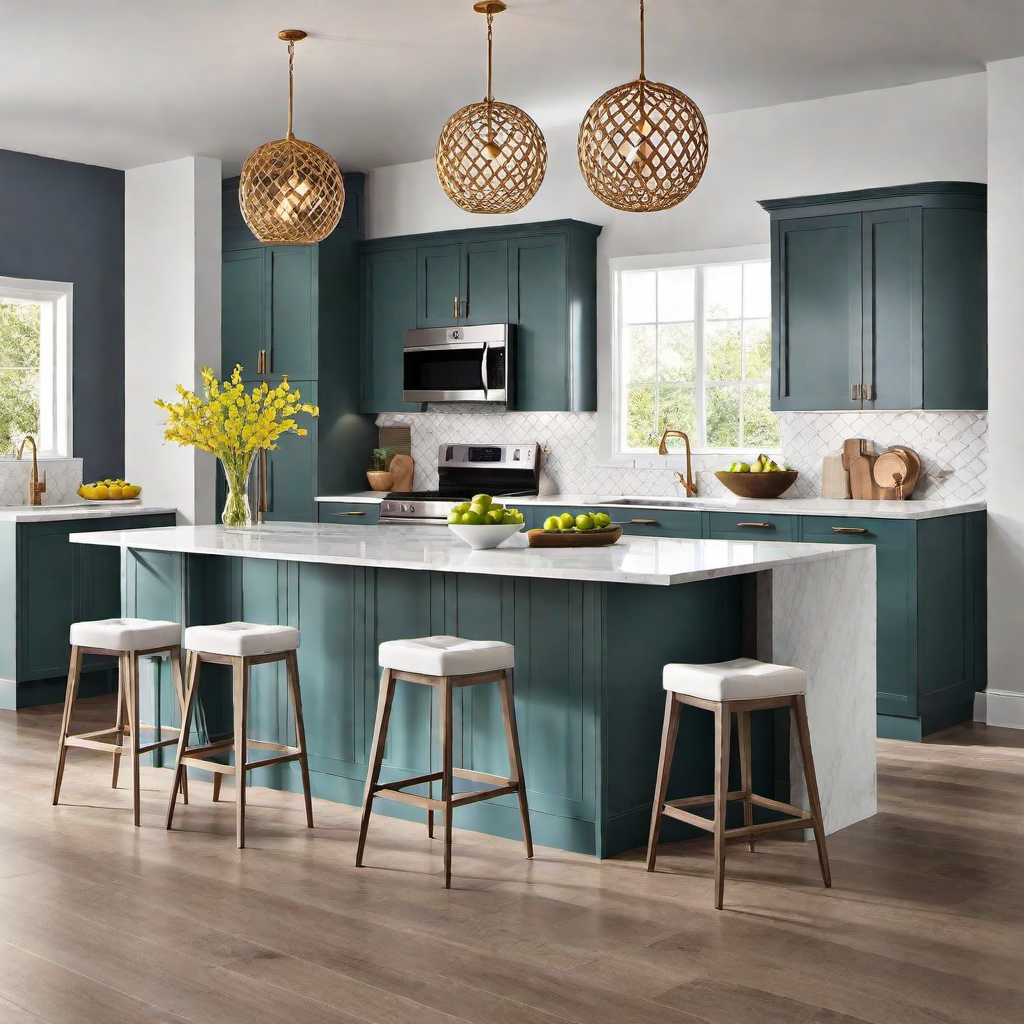 Harmonious Color Palette: Coordinating Hues in Luxury Kitchen Design