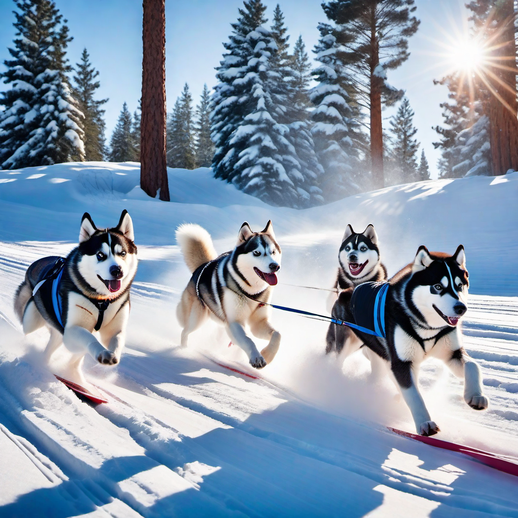Huskies in Winter Sports: A Look at Their Abilities