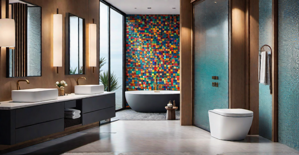Artistic Rainbow Sinks: Making a Colorful Statement