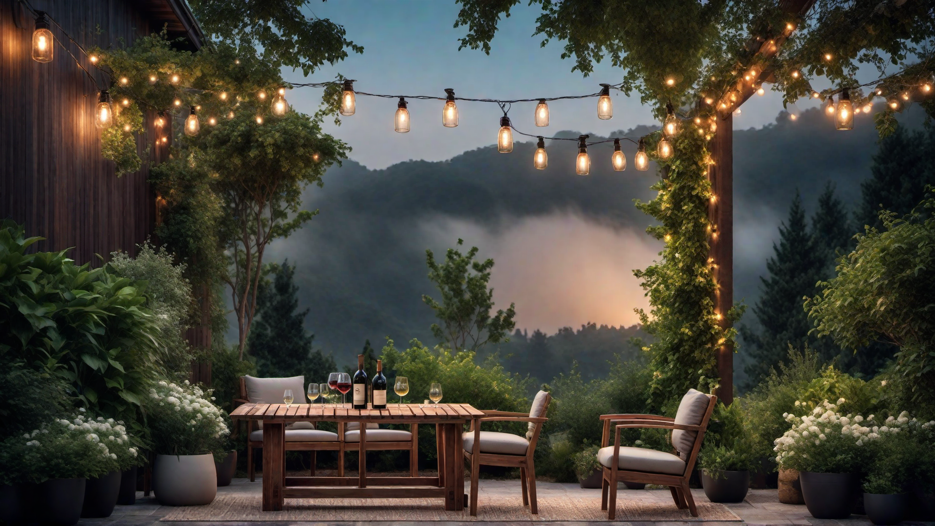 Pallet Wine Rack for Outdoor Parties