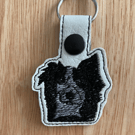 983. Border Collie keyring.