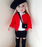 KNITTING PATTERN PDF Black Bag for Doll - Image 1