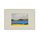 A mounted acrylic ACEO of a Scottish landscape - art card - Loch Ness