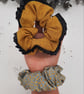 2 Large, gold theme scrunchies, free uk delivery.   - Image 6