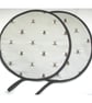 Pair of Aga Hob Lid Mats Pads Hats Round Covers With Loops Sophie Allport Bees - Image 1