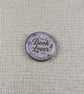Book Lover with Book - Book Themed Badge - Large Resin Topped Pin Badge Pin