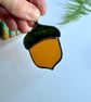 Stained glass acorn hanging decoration, Letterbox Gifts - Image 4