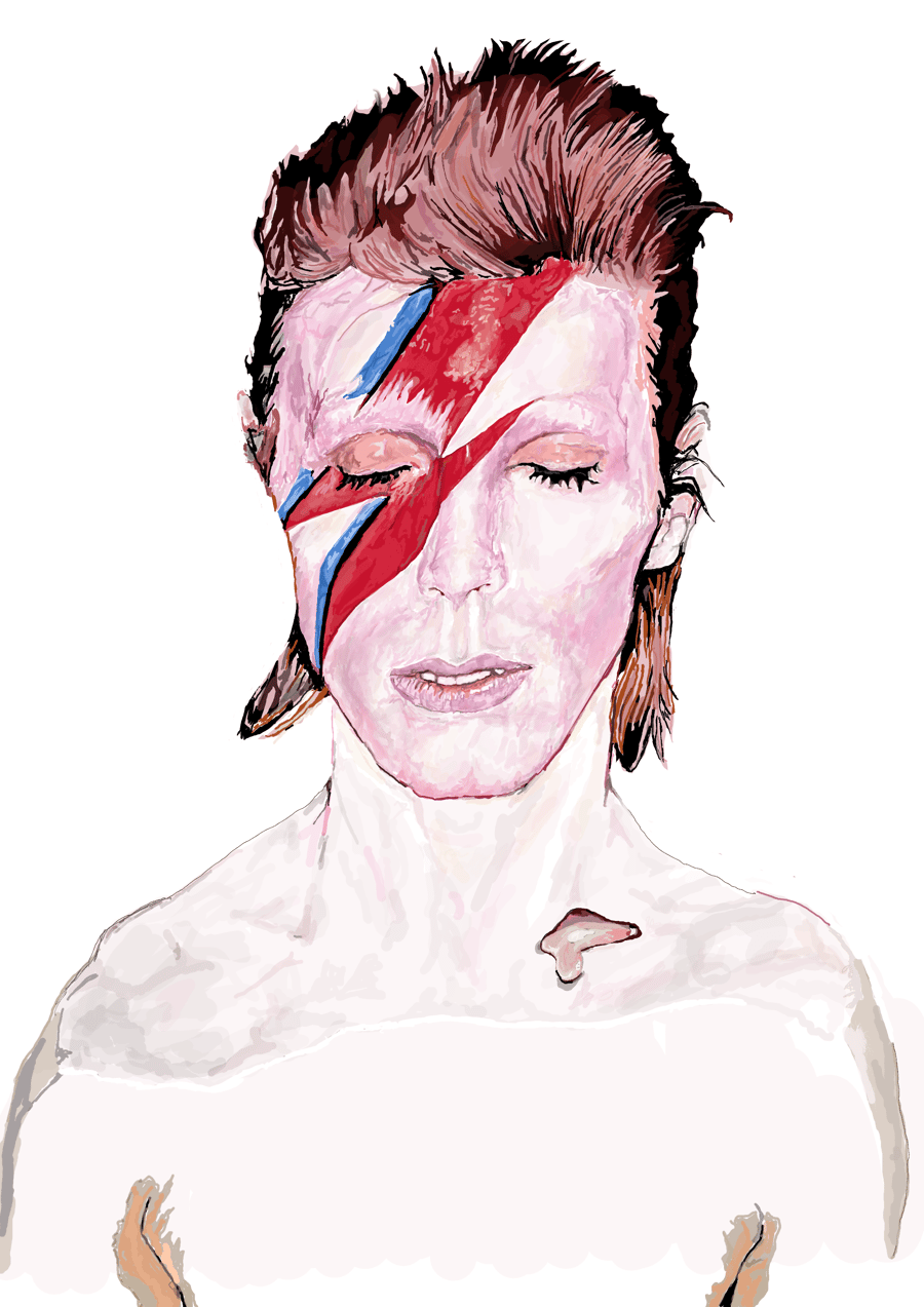 David Bowie as Aladdin Sane