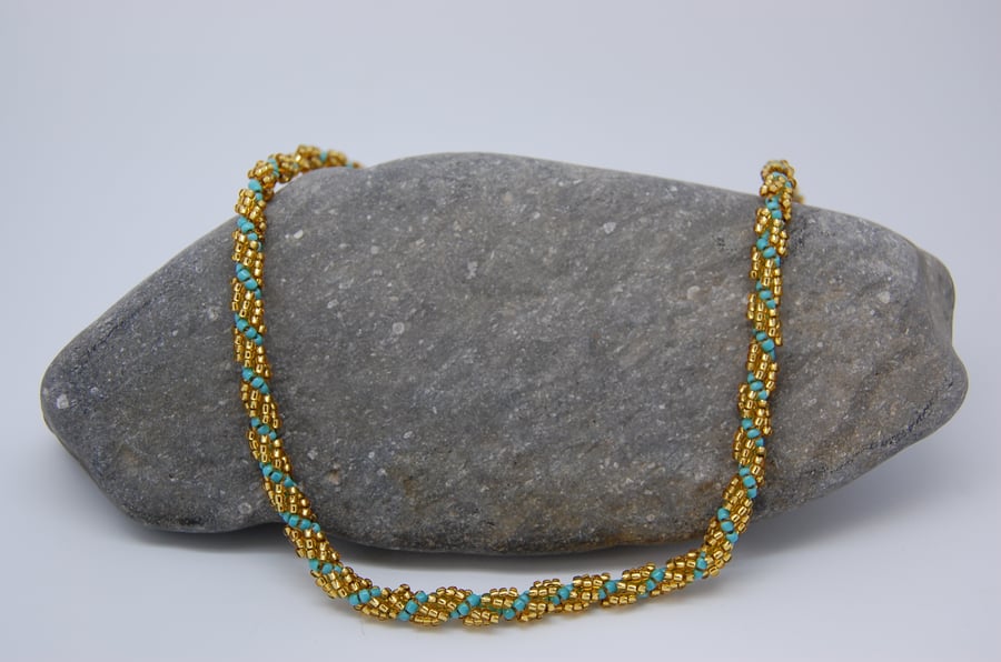 Green and Gold Necklace
