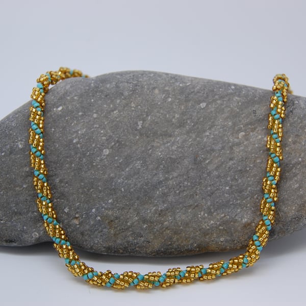 Green and Gold Necklace