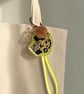 Full Energy Cat – Handmade Original Pet Illustration Keyring