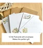 Lemon Zest Notecards set 12 A6 Flat Cards with Envelopes in Gift box - Image 6