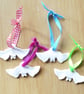 Decorations White Porcelain Petite Bats.. - Image 3