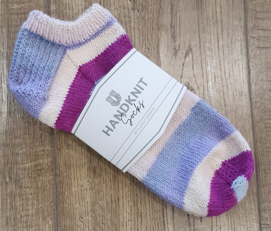 Handmade Trainer Socks Size 7-9
