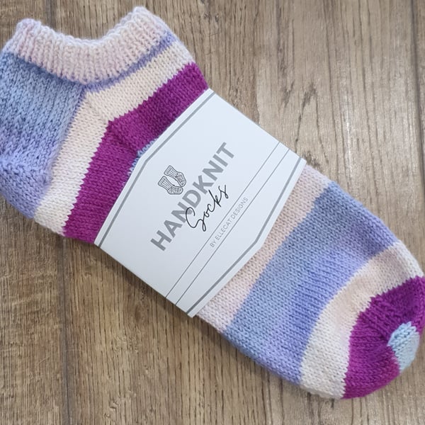Handmade Trainer Socks Size 7-9