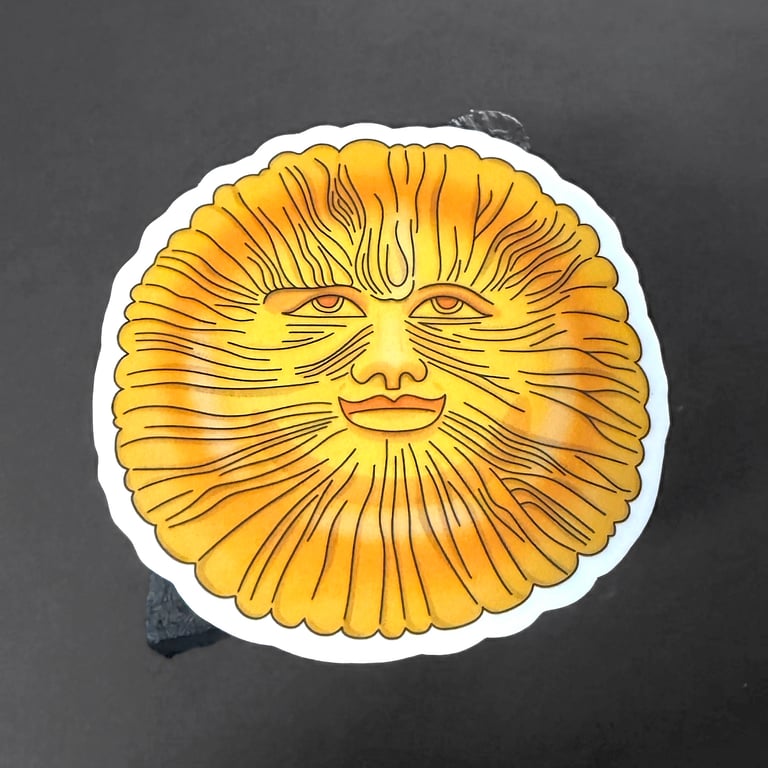The Wicker Man Sun Face Sticker 
