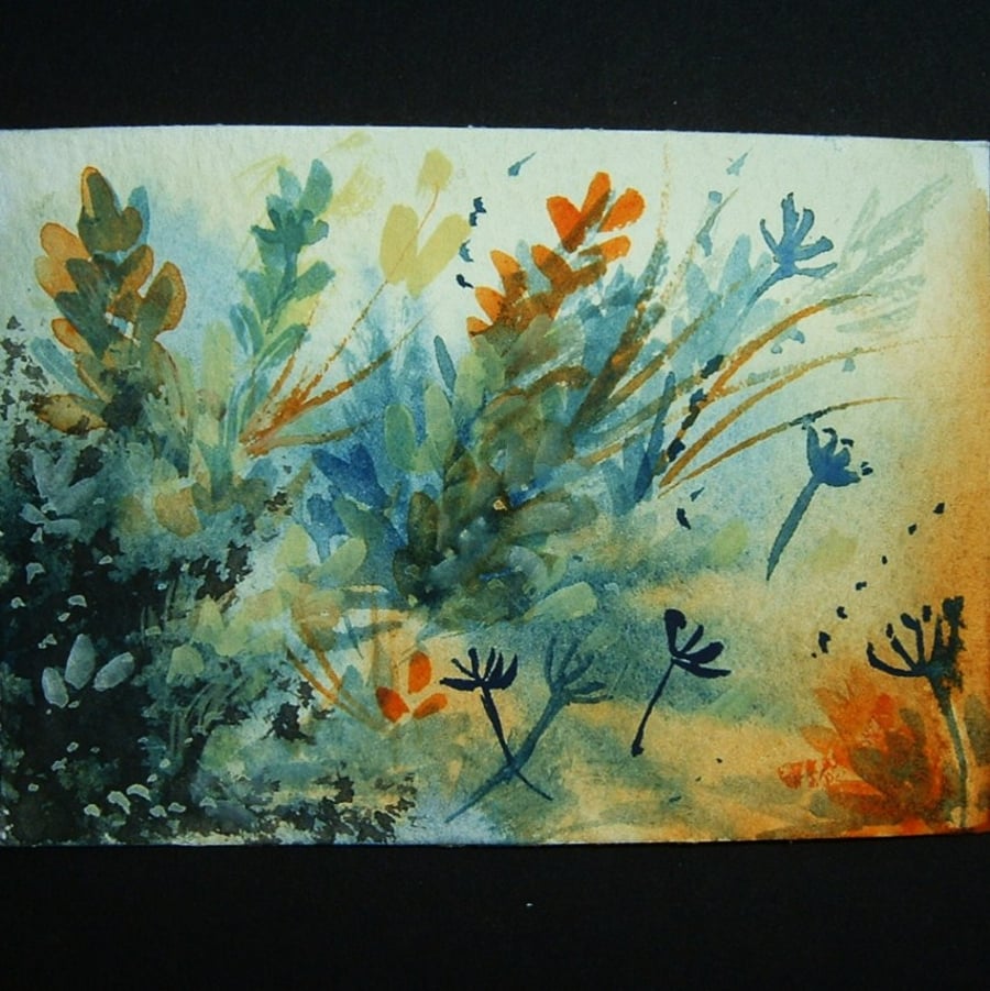 floral impressions original art painting watercolour ref 200
