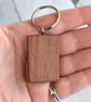 Books and fungi by candlelight. Pyrography key ring. - Image 4