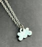 Cloud Pendant, enamel pendant, small cloud pendant, enamel jewellery, enamel,  - Image 10