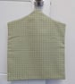 Peg bag in blue-green check with floral lining - Image 3