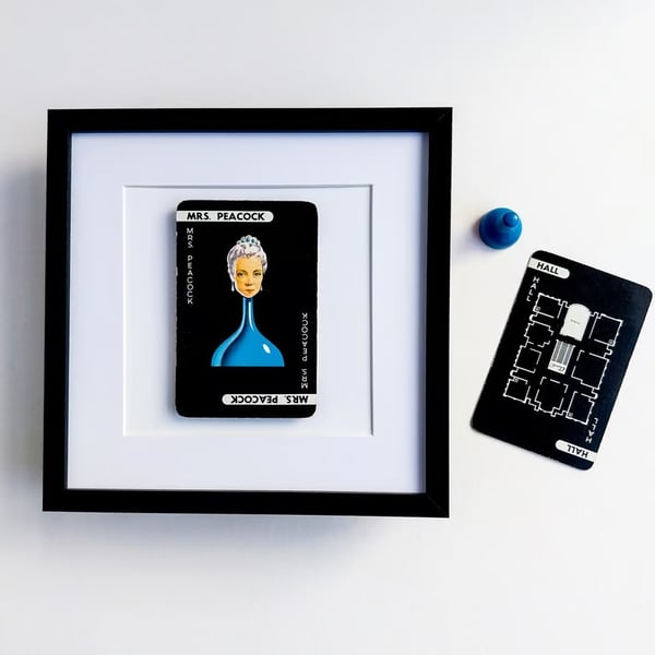FRAMED Original Vintage Cluedo CHARACTER card art
