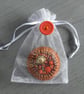 Hand Embroidered Sun Ray Brooch  - Image 5