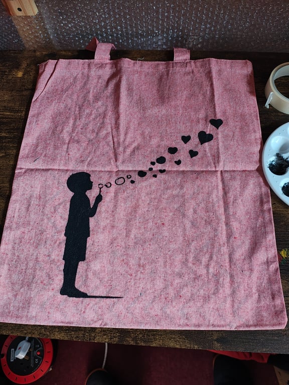 Hand painted tote bags 