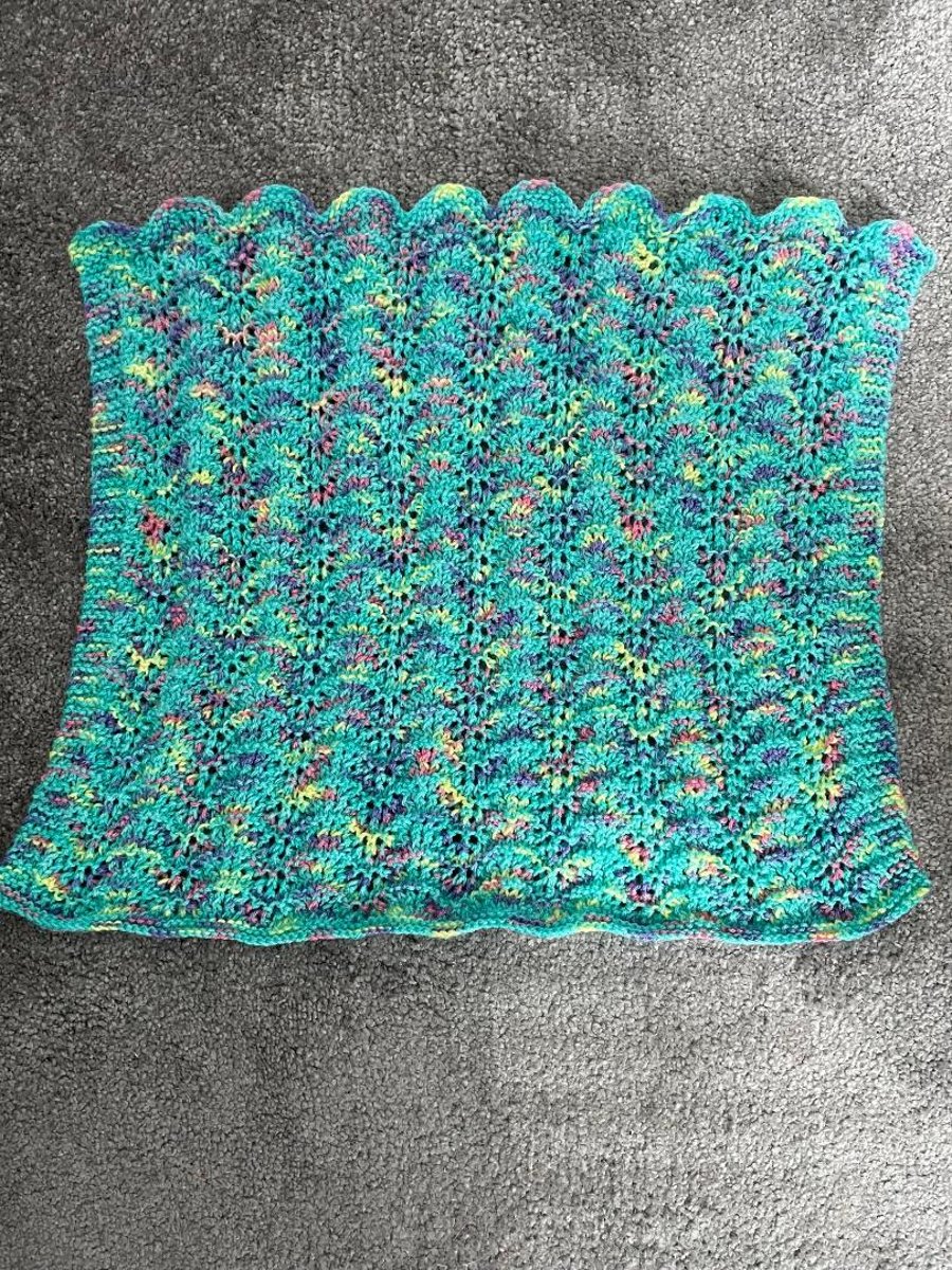 Baby handknitted blanket