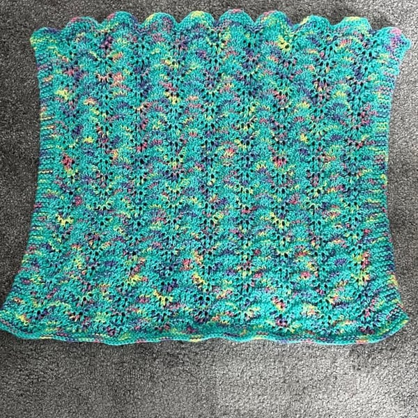 Baby handknitted blanket