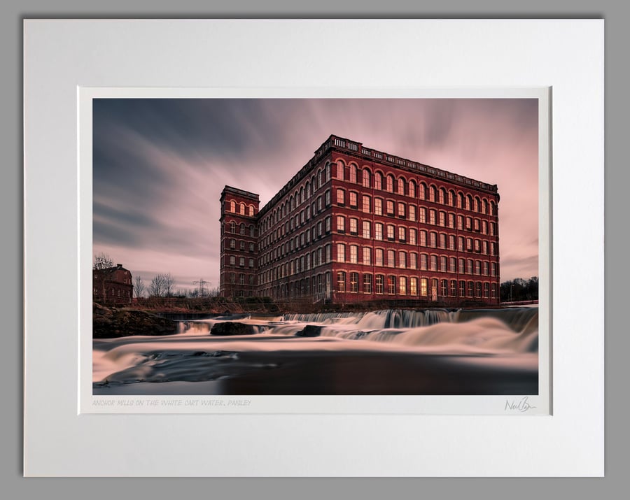 Anchor Mills Paisley Scotland - A3 (50x40cm) Unframed Print