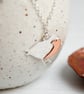 Copper breasted silver robin necklace - Image 1