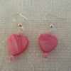 Pink Heart Earrings