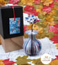 Cat in the Hat vase and Origami Flowers - Image 6