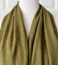 Khaki with Gold Speckles Infinity Scarf, 100% cotton  - Image 2