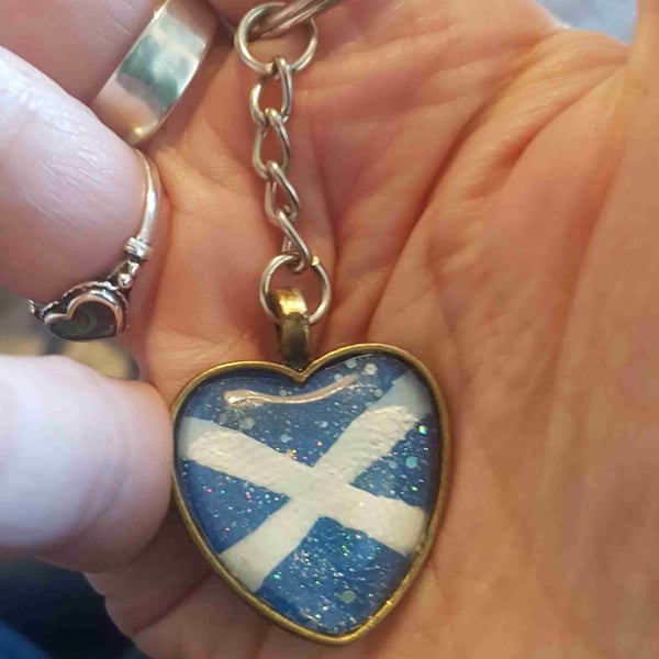 SCOTTISH SALTIRE keyring 