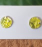 Fine silver and enamel stud earrings  - Image 2