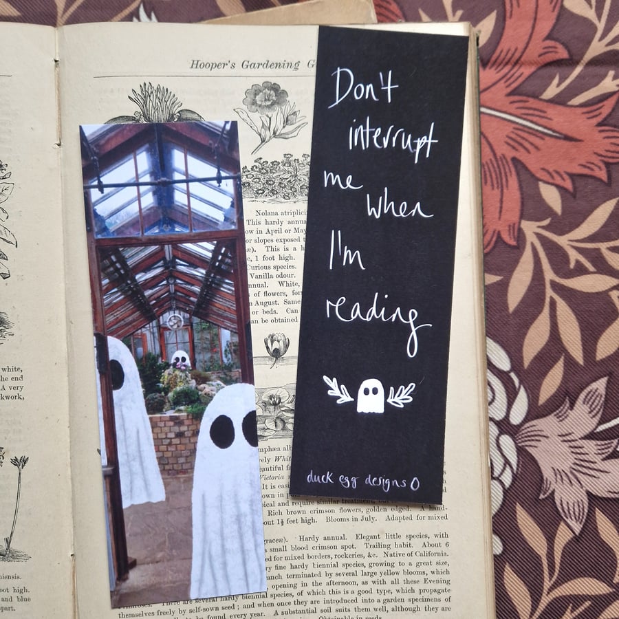 Haunted Greenhouse Ghost Bookmark Set of Two