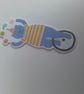 Any occasion card. Birthday card. Circus. Performing bear. Ref 299 - Image 3