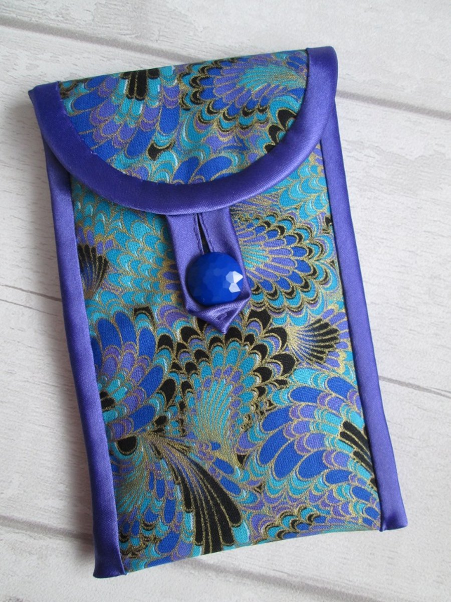 Blue and Purple Marbled Glasses or Phone Case