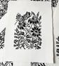 Pretty Wildflowers and Butterfly Original Lino Print - Unframed  - Image 8