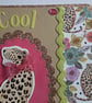 Cool Cat Leopard Blank Greeting Card - Image 3